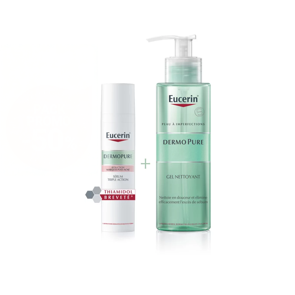 EUCERIN PACK DERMOPURE SERUM TRIPLE+ DERMOPURE GEL