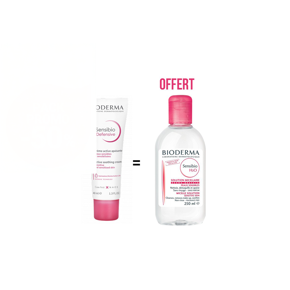 BIODERMA PACK SENSIBIO DEFENSIV+SENSIBIO H2O 250ML